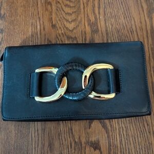 Coach Black and Gold Clutch